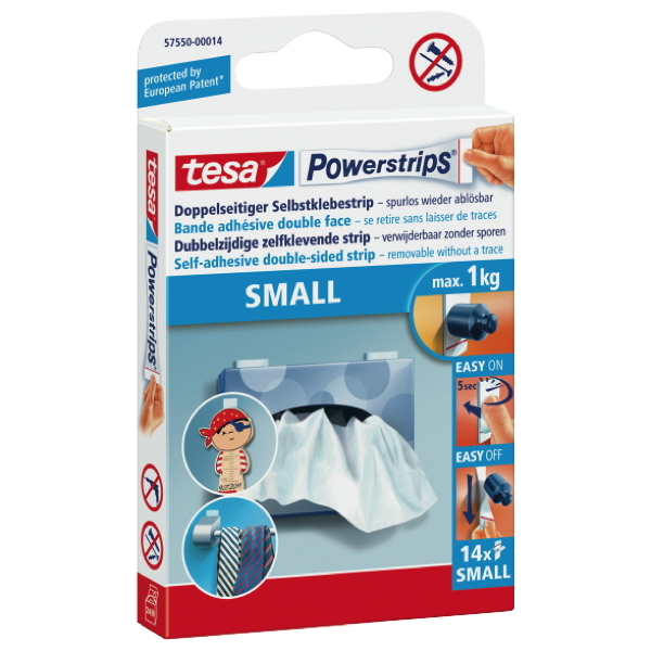 Powerstrips Tesa 57550, klein, 14 St&uuml;ck